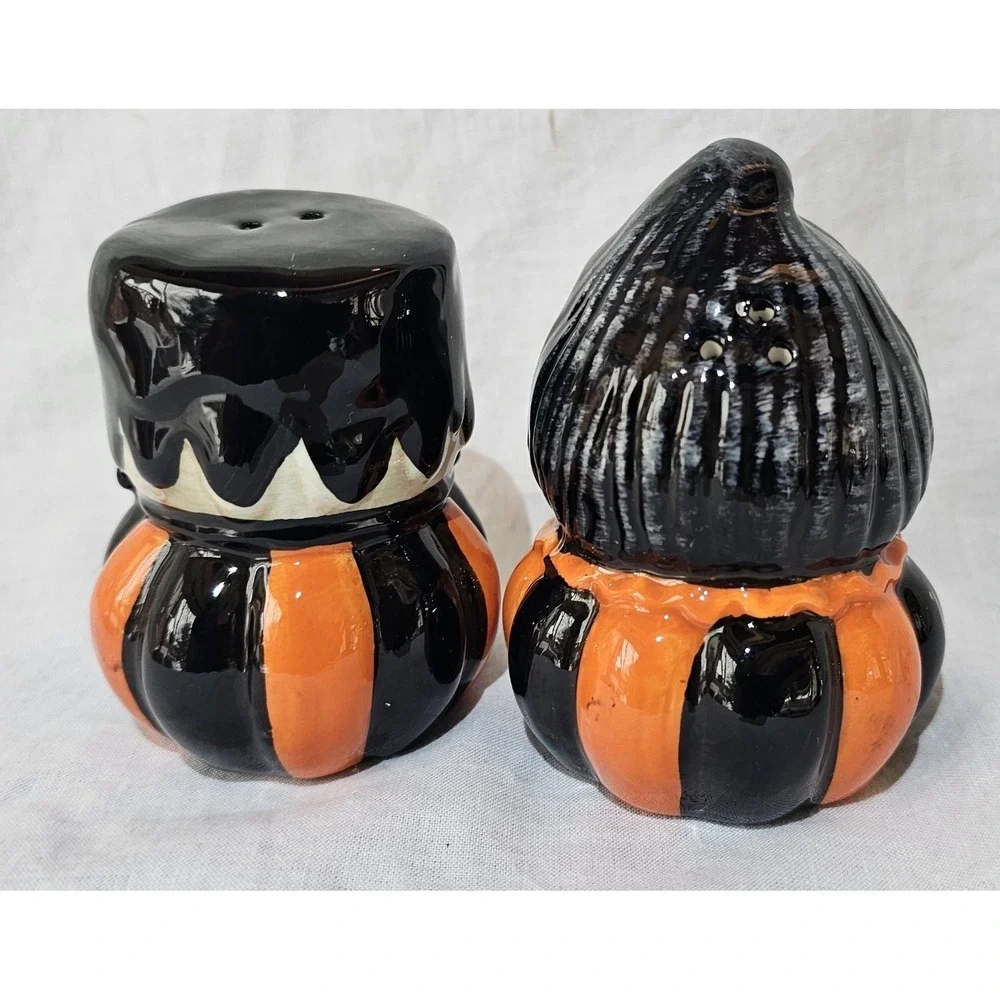 Johanna Parker Frankenstein Couple ~ Salt & Pepper Set Halloween Cute